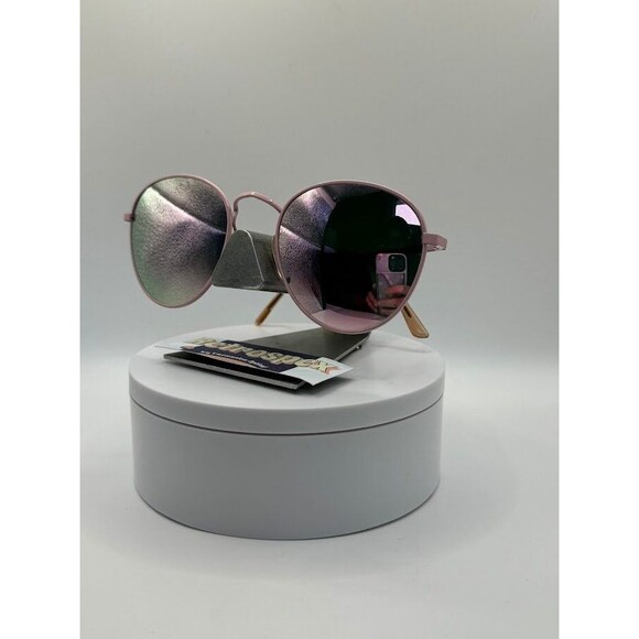 True Vintage Oversize Sunglasses NOS Preppy Style Pink Mirror Lens Oleg Cassini main image 6